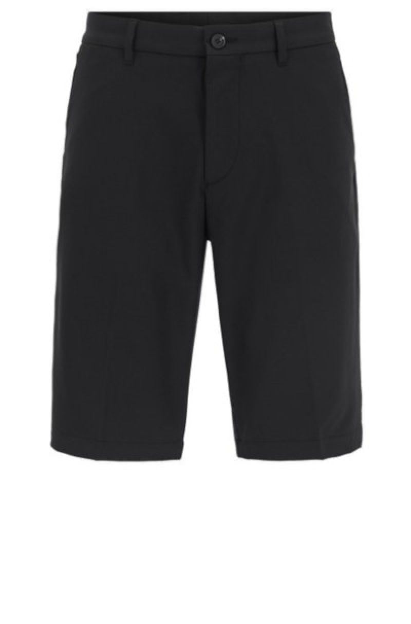 BOSS Hugo Boss Hayler 8-1 Woven Bermuda Short, Regular Fit in Black ...