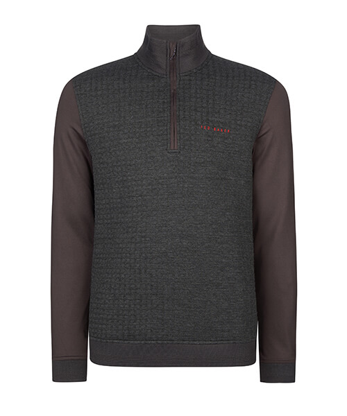 Ted Baker Pitchin Zip Neck Sweaters/Slipovers | Golf Inc.